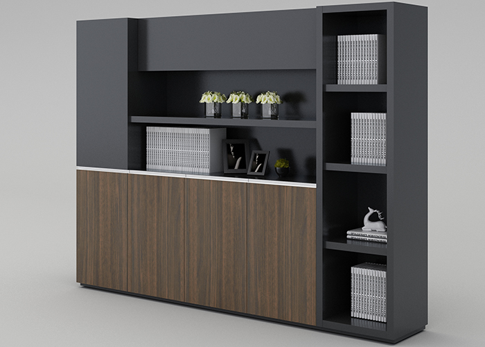 辦公桌椅人體工學(xué)設(shè)計(jì)—職員辦公桌置物架